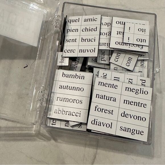 🧲 magnetic poetry Kit Italiano Edition Italian magnetic poetry - Picture 7 of 8